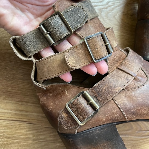 Freebird By Steven Size 10 Brown Leather Rollin Boot - Picture 9 of 10